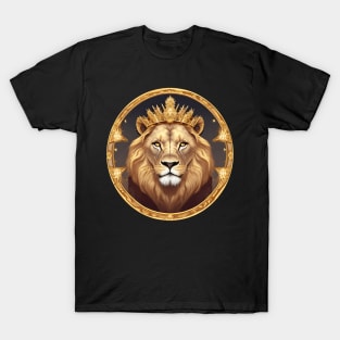 Regal Lion with Crown no.9 T-Shirt